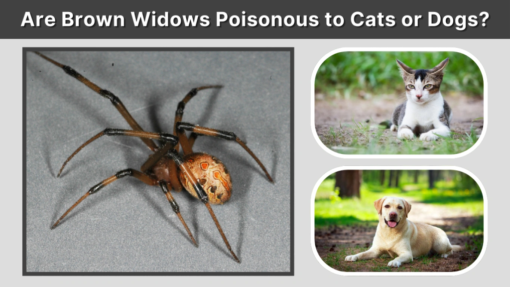 Are Brown Widows Poisonous to Cats or Dogs