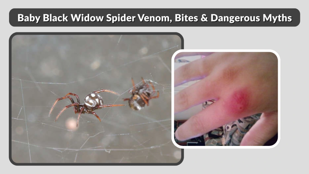 Baby Black Widow Spider Venom, Bites & Dangerous Myths