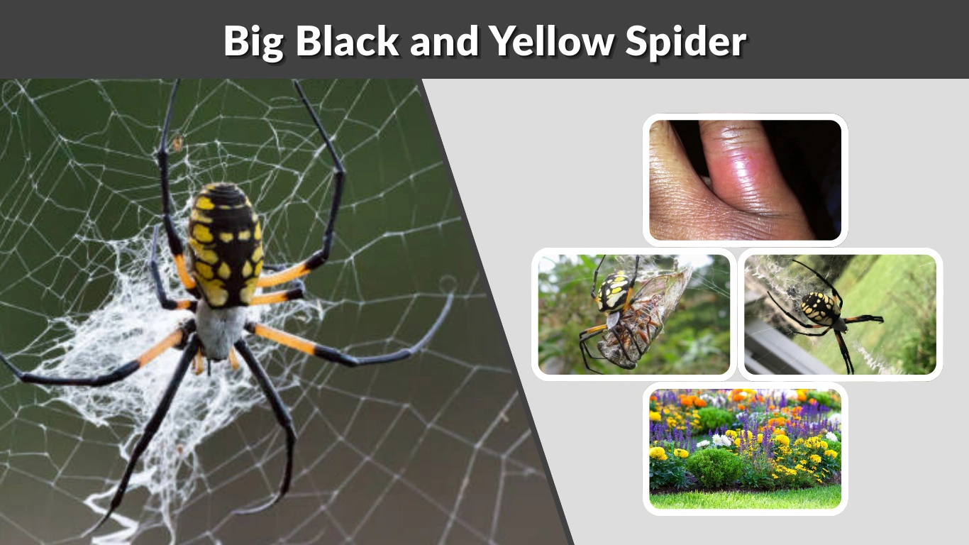 Big Black and Yellow Spider Identification, Range, Size, Bite & Facts