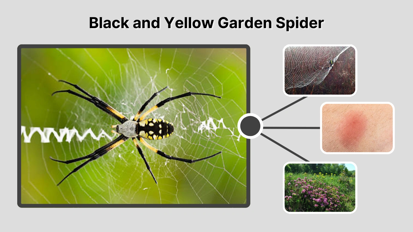 Black and Yellow Garden Spider Size, Bite, Diet & Habitat