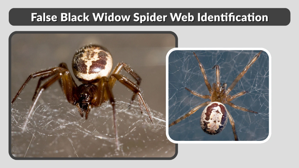 False Black Widow Spider Web Identification