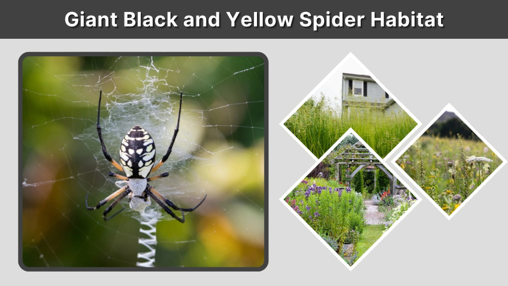 Giant Black and Yellow Spider Habitat