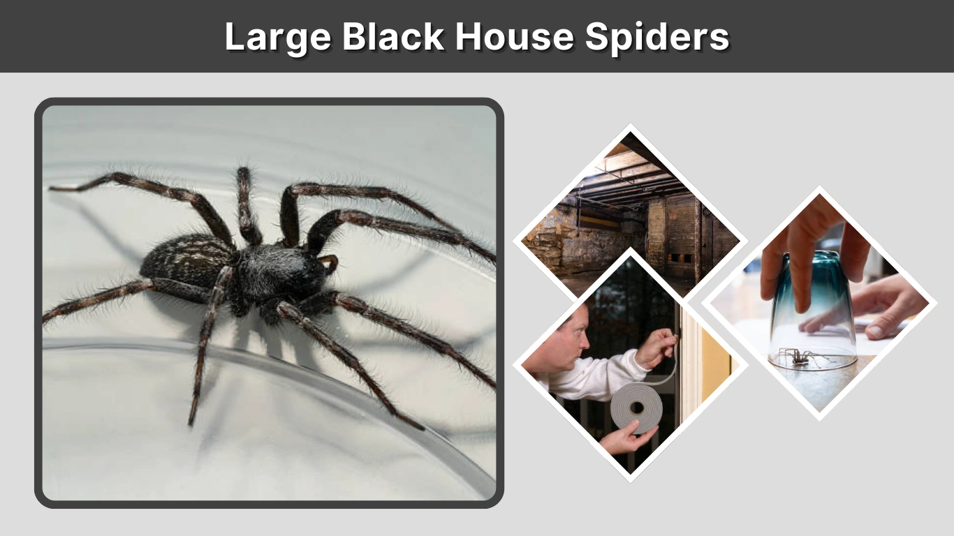 Large Black House Spiders Identification & Safety Guide