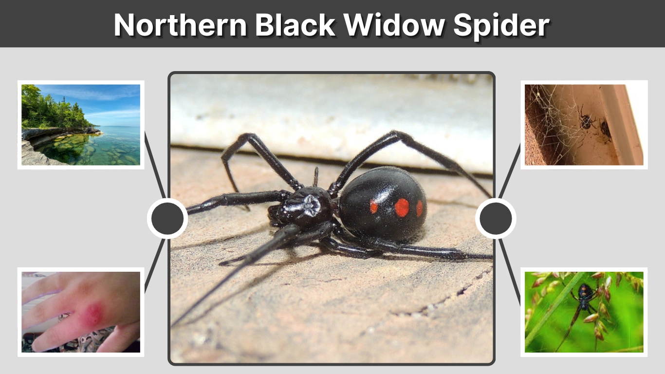 Northern Black Widow Spider Range, Bite & Identification