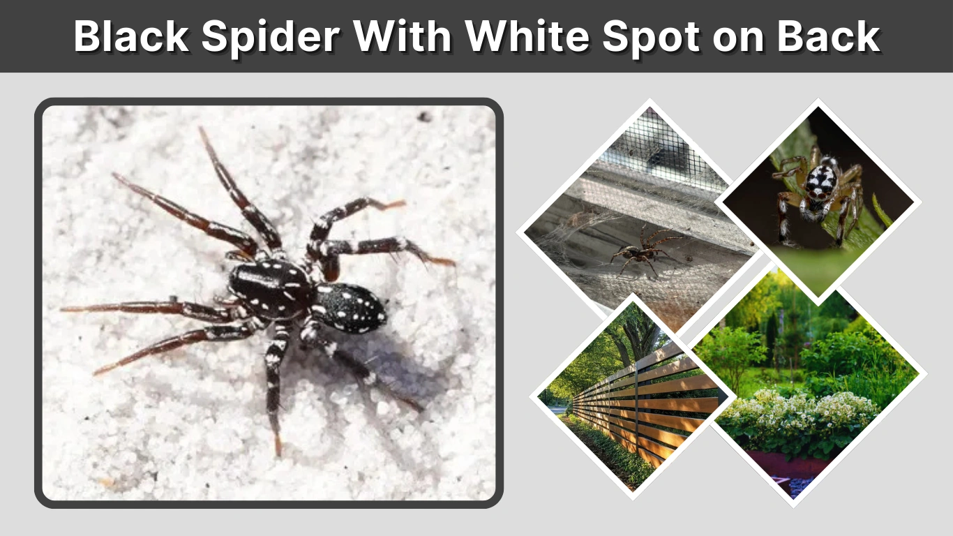 Black Spider With White Spot on Back Full ID Guide