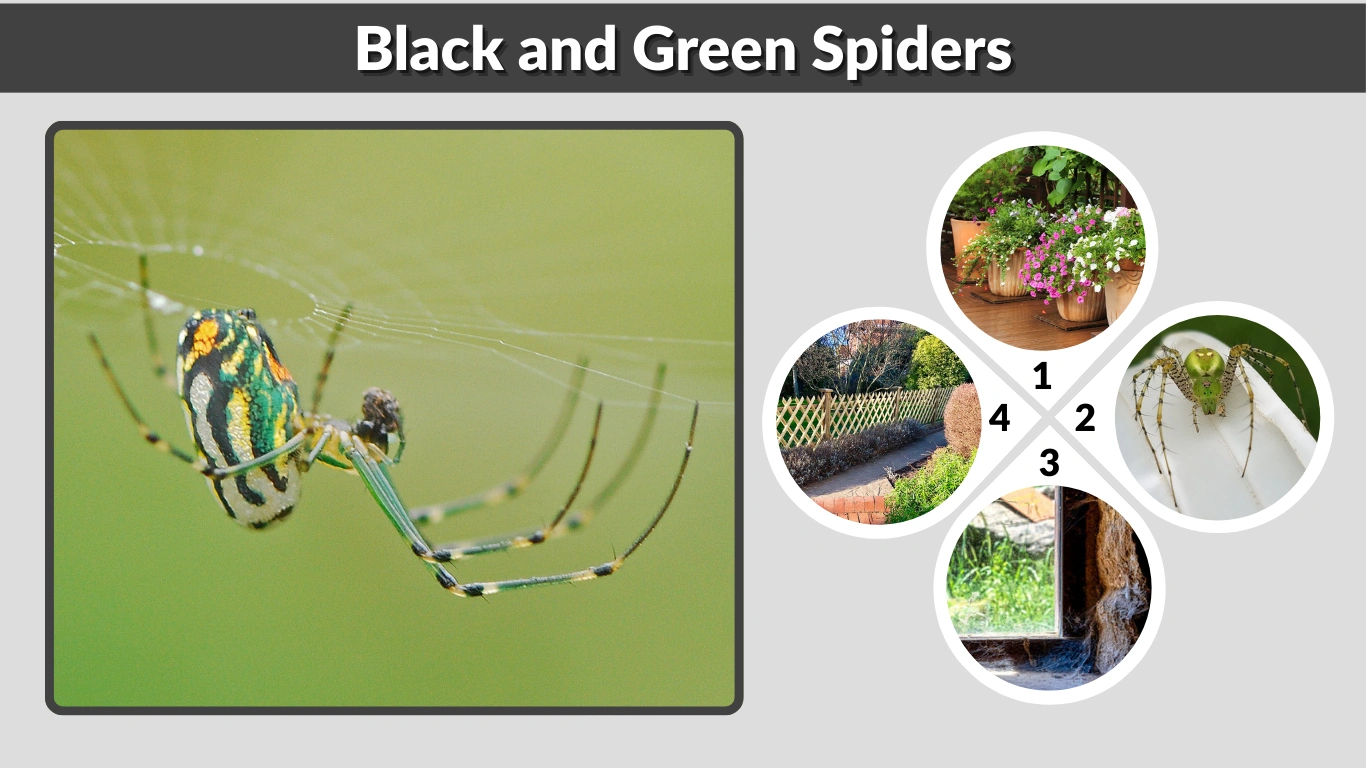 Black and Green Spiders Identification, Species, and Safety