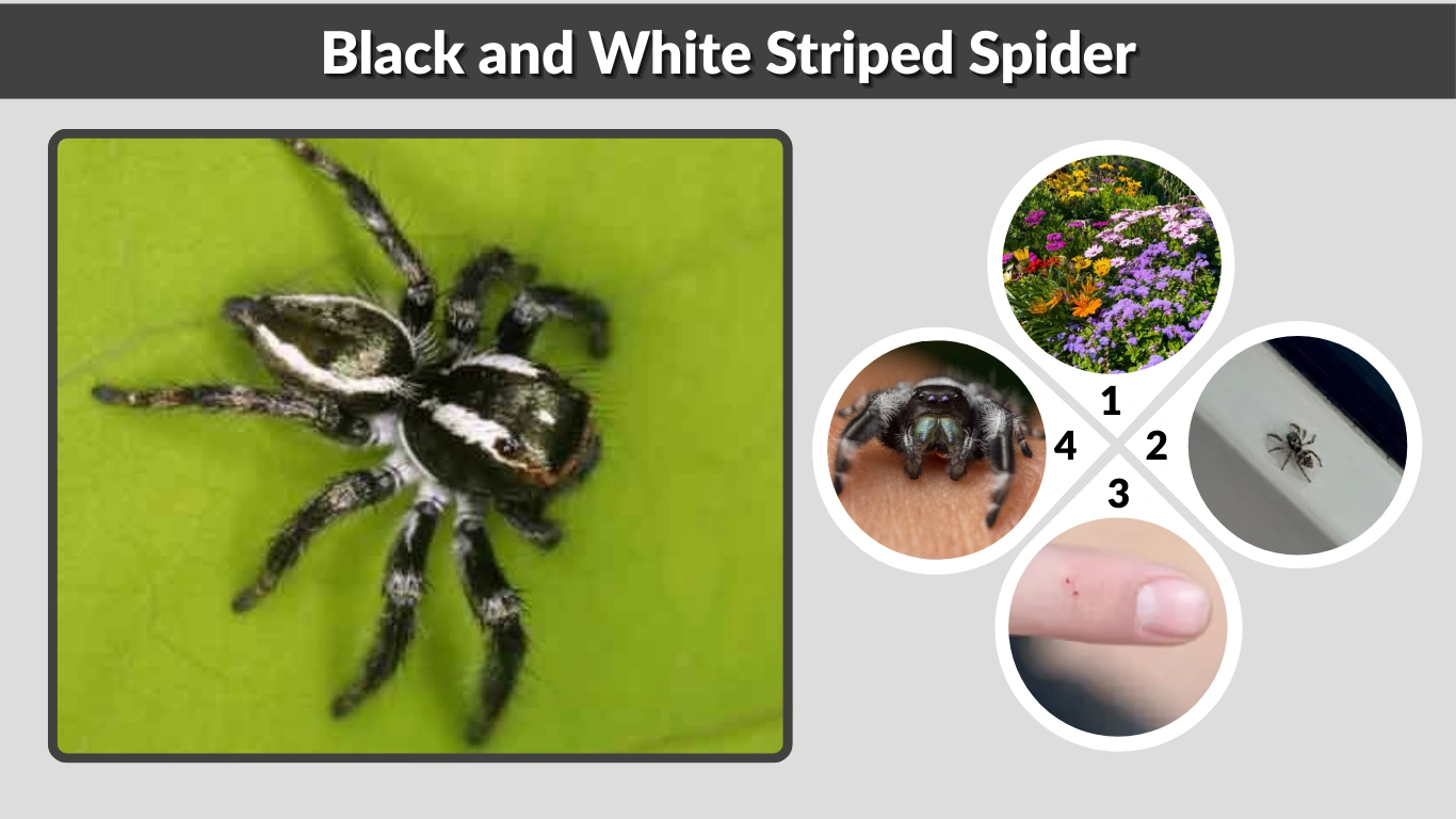 Black and White Striped Spider Identification & Safety Guide
