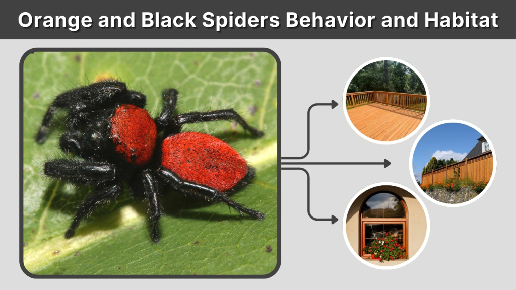 Orange and Black Spiders Behavior and Habitat