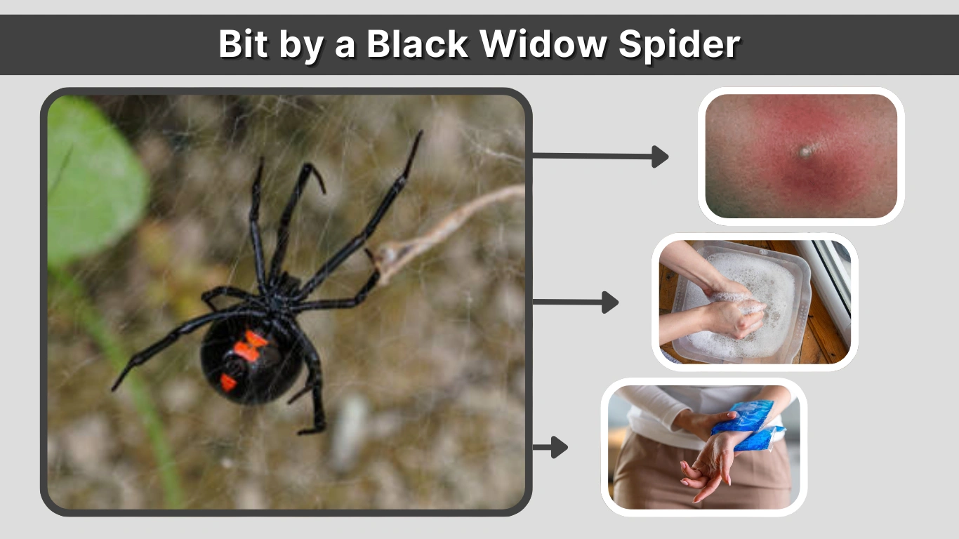 Bit by a Black Widow Spider Symptoms, Treatment, and Recovery