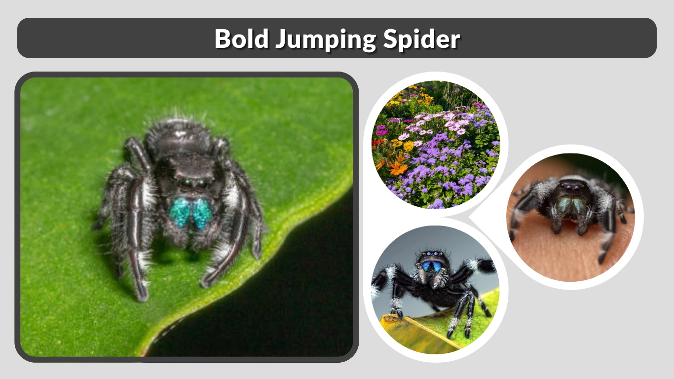 Bold Jumping Spider Facts, Bite, Size, Care, Diet & Safety Guide