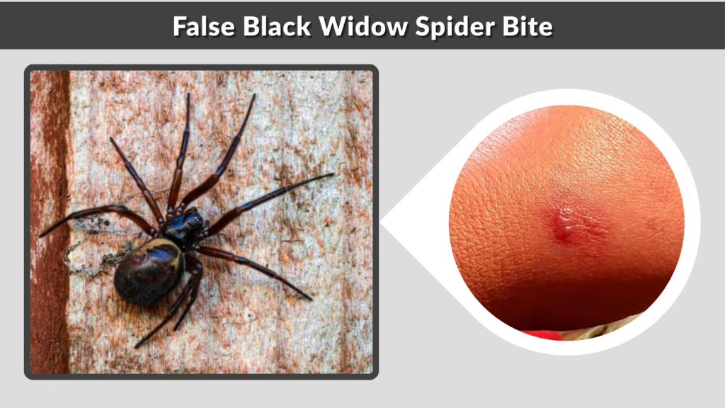 False Black Widow Spider Identification Bite Facts