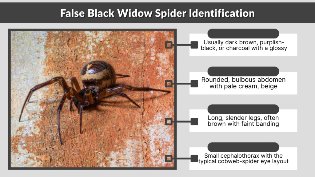 False Black Widow Spider Identification