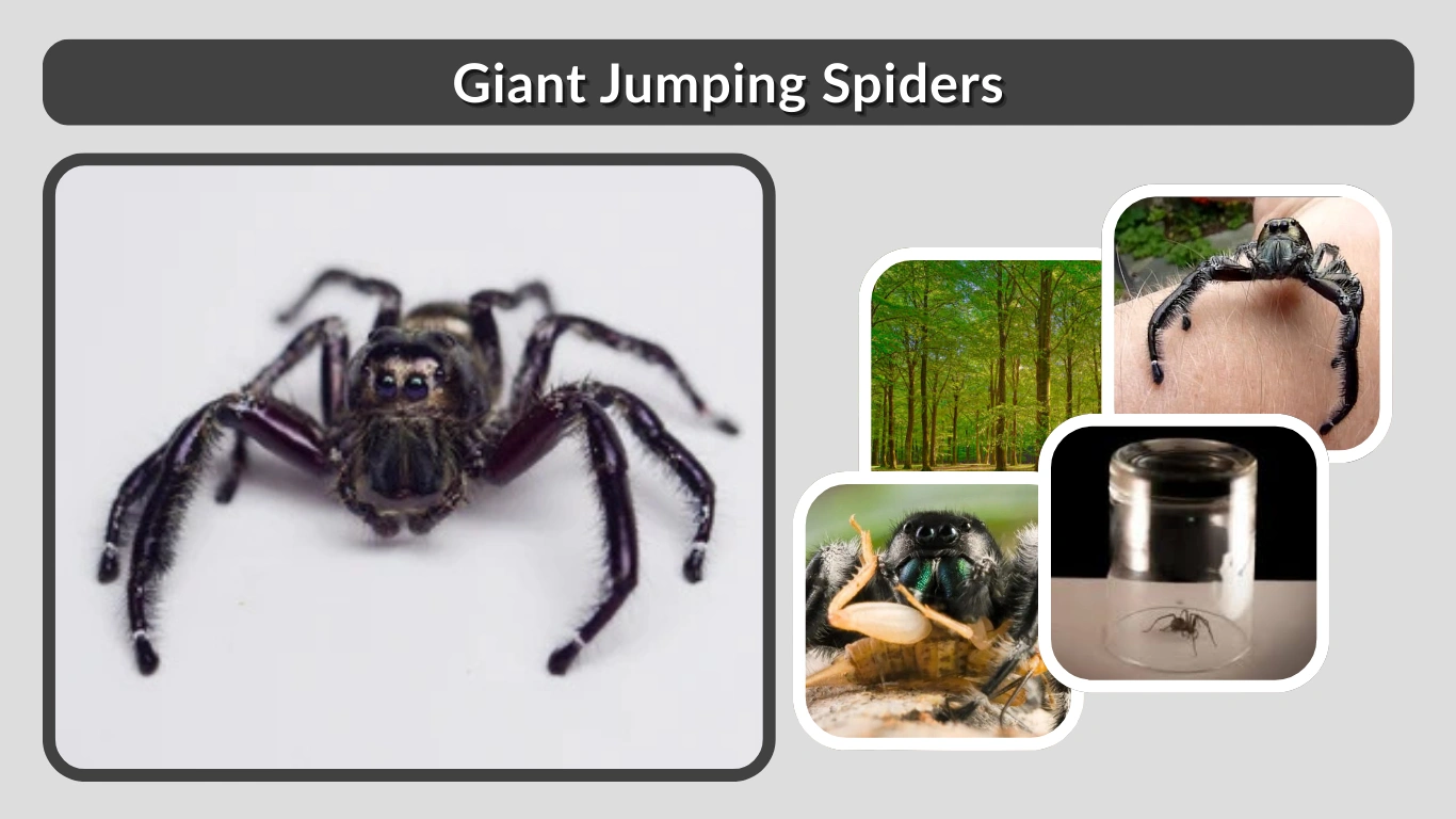 Giant Jumping Spiders Size, Behavior, and Facts