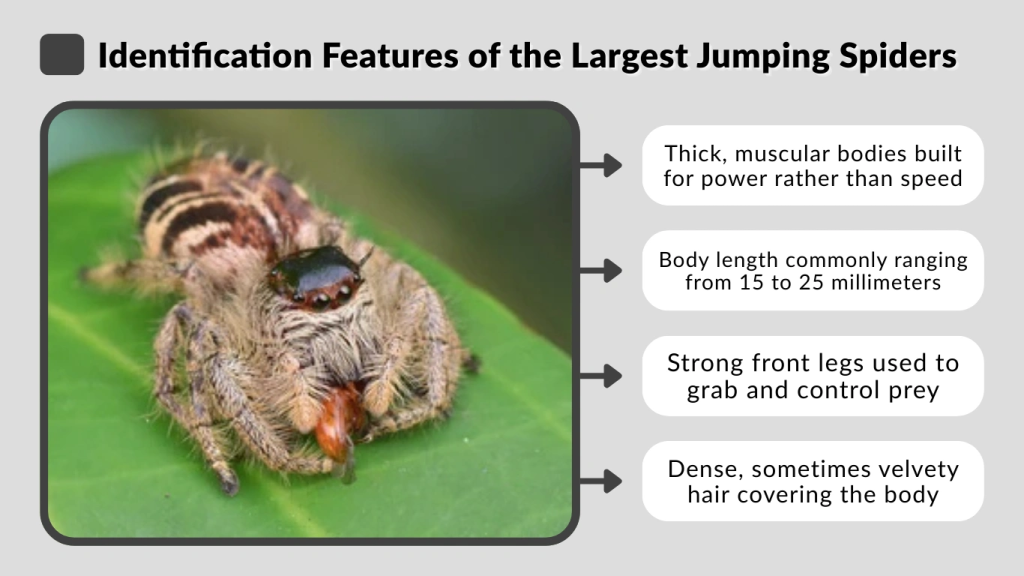 Identification Features of the Largest Jumping Spiders