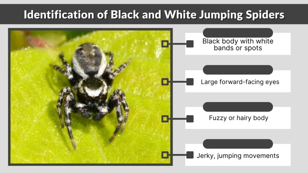 Identification of Black and White Jumping Spiders
