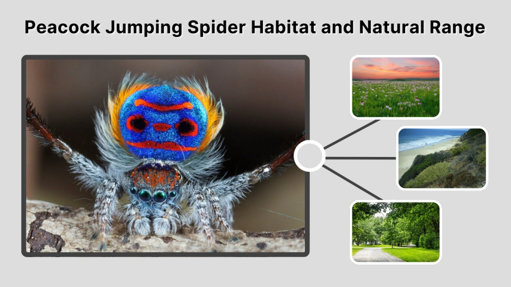 Peacock Jumping Spider Habitat and Natural Range