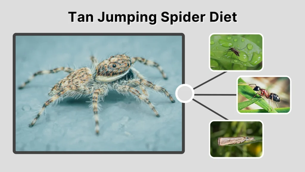 Tan Jumping Spider Diet