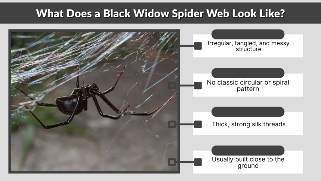 What Does a Black Widow Spider Web Look Like