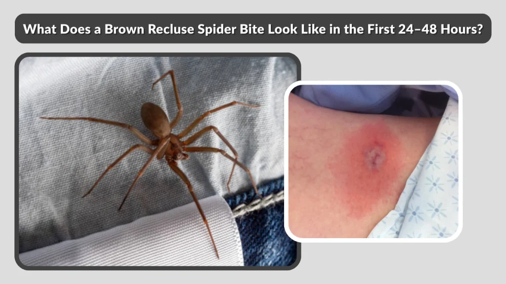 What Does a Brown Recluse Spider Bite Look Like in the First 24–48 Hours