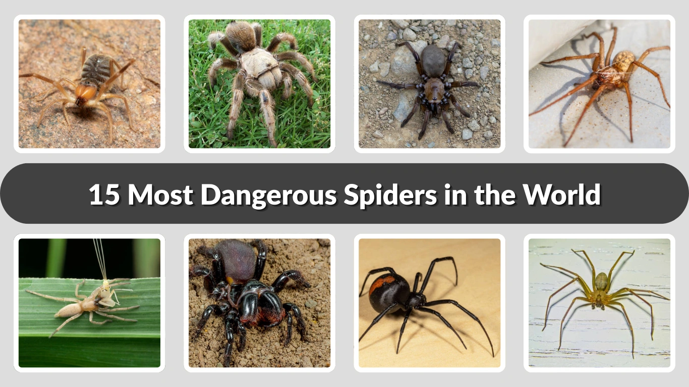 15 Most Dangerous Spiders in the World You Should Know  