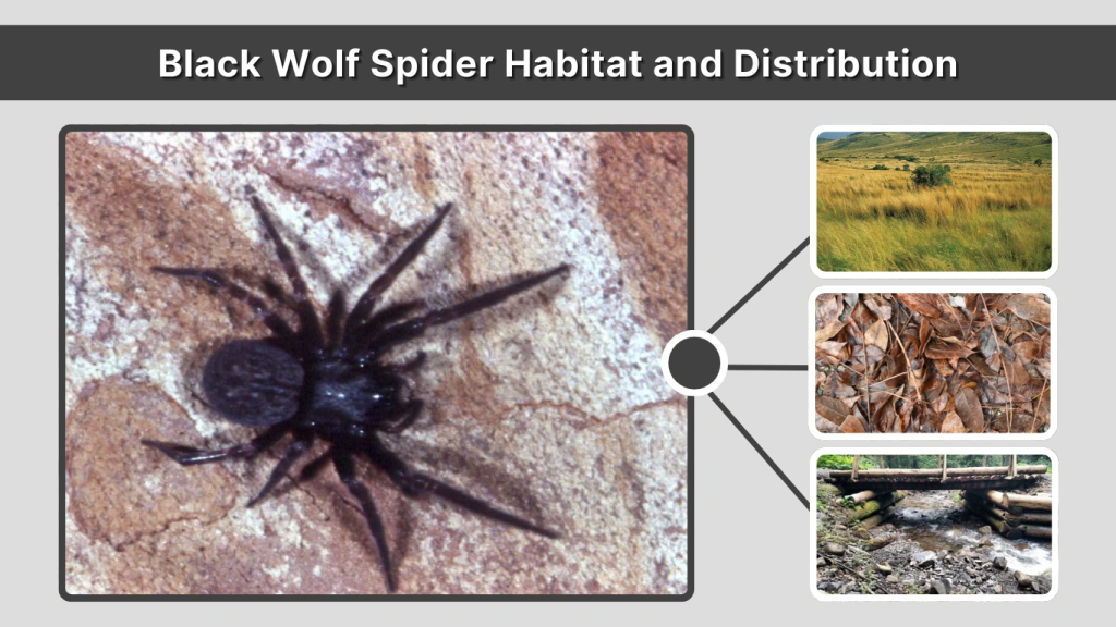 Black Wolf Spider Habitat and Distribution