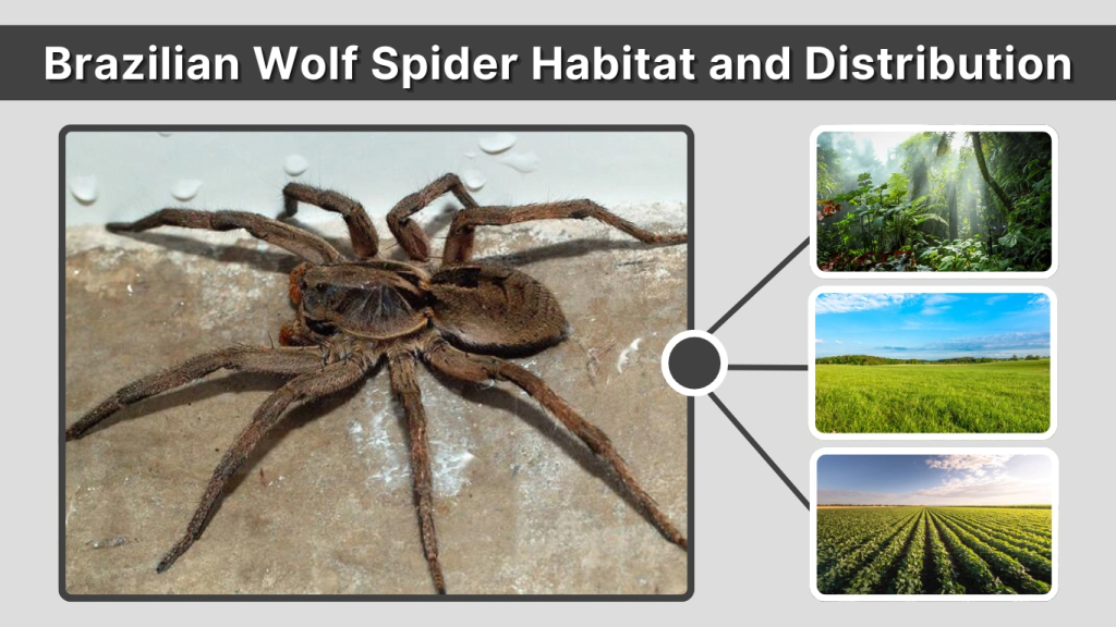 Brazilian Wolf Spider Habitat and Distribution