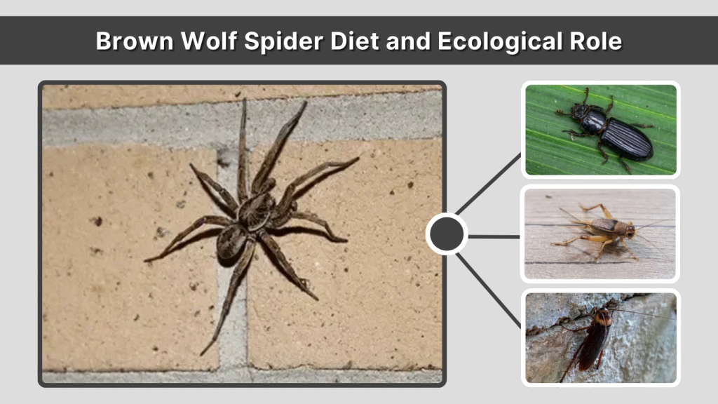 Brown Wolf Spider Diet and Ecological Role