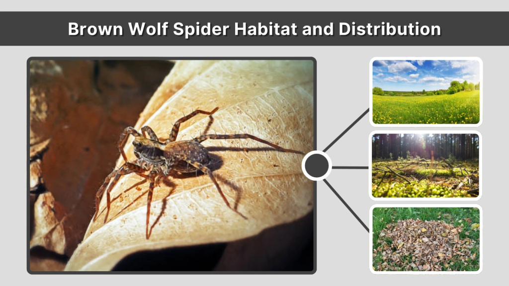 Brown Wolf Spider Habitat and Distribution