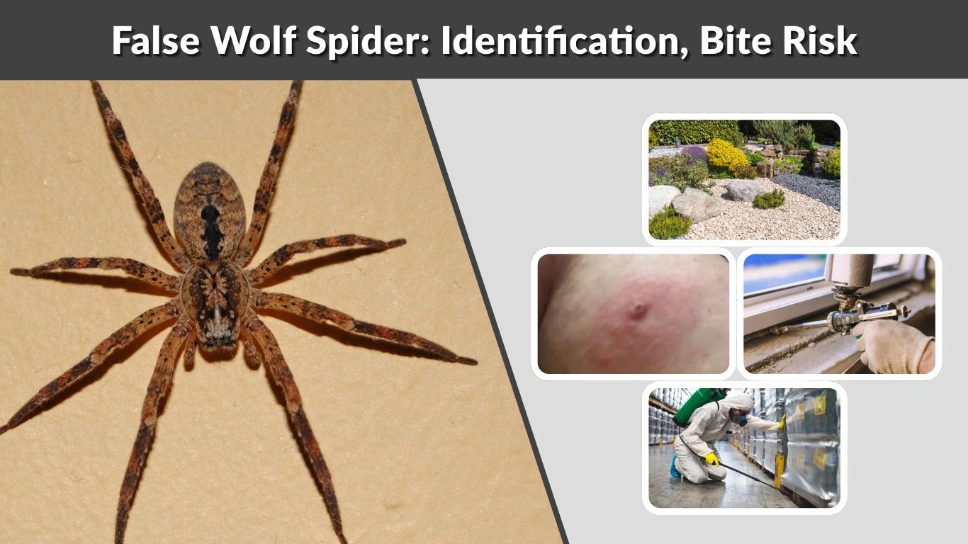 False Wolf Spider Identification, Bite Risk & Key Differences