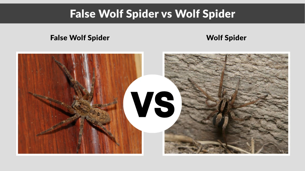 False Wolf Spider vs Wolf Spider