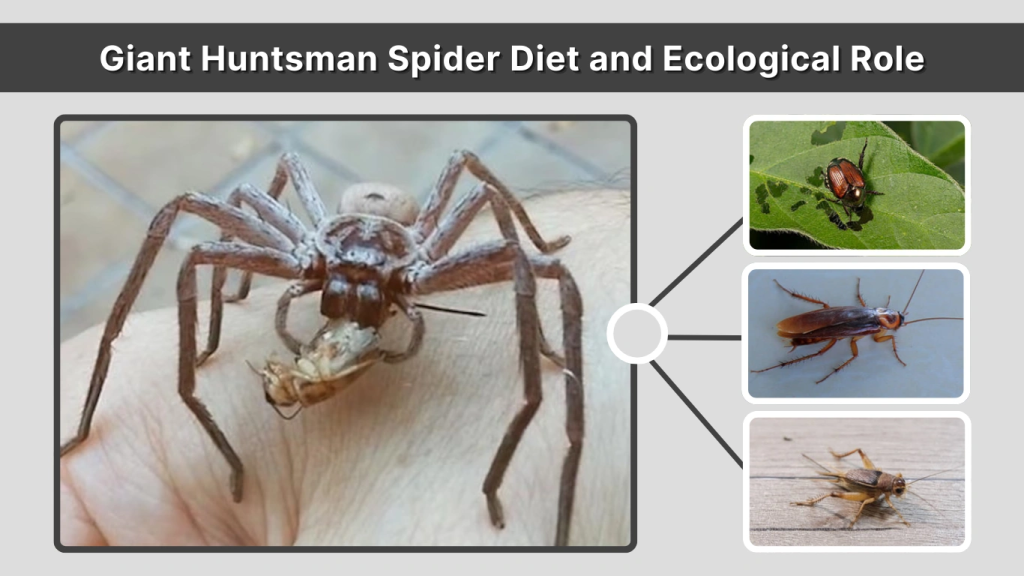 Giant Huntsman Spider Diet and Ecological Role