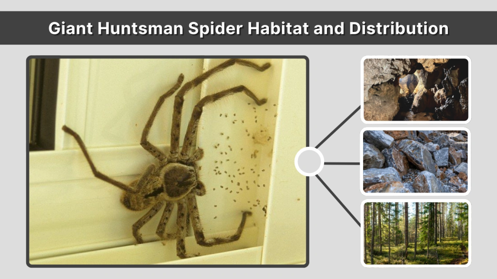Giant Huntsman Spider Habitat and Distribution