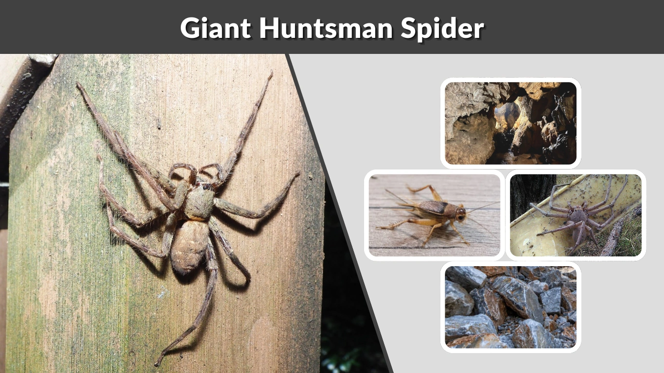 Giant Huntsman Spider Size, Bite, Habitat, and Facts