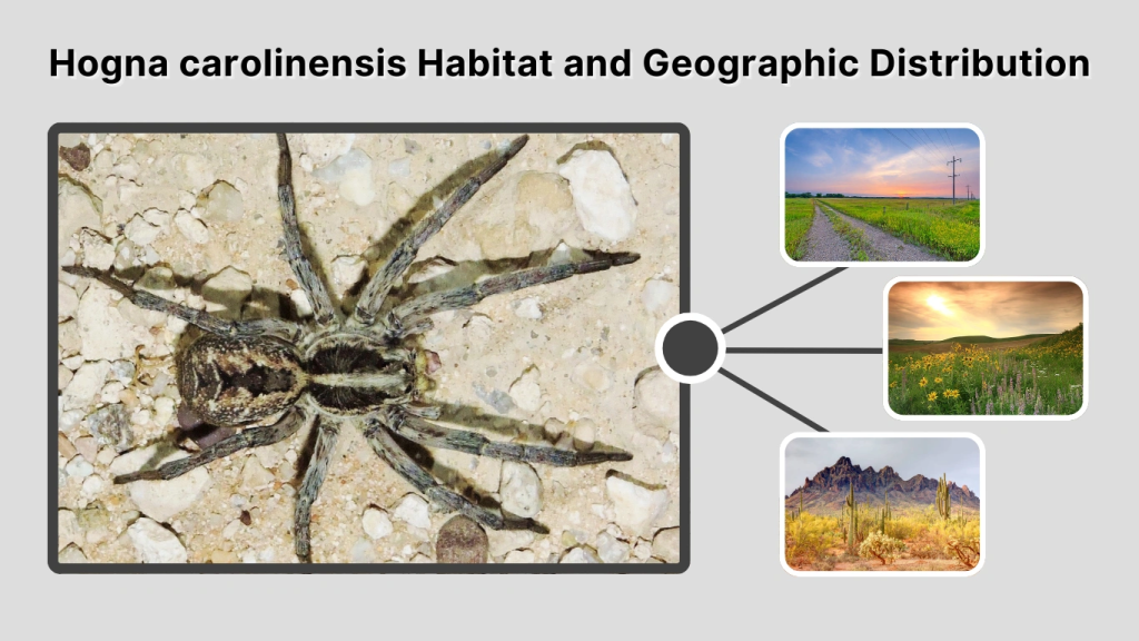 Hogna carolinensis Habitat and Geographic Distribution