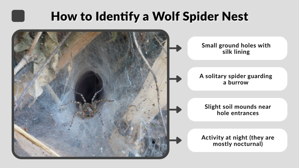 How to Identify a Wolf Spider Nest