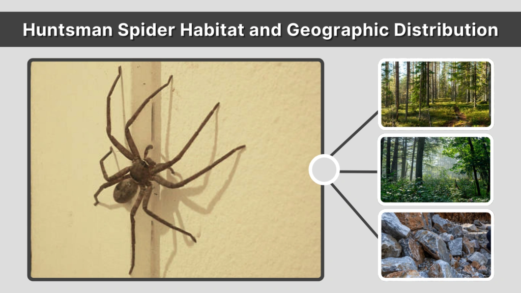 Huntsman Spider Habitat and Geographic Distribution