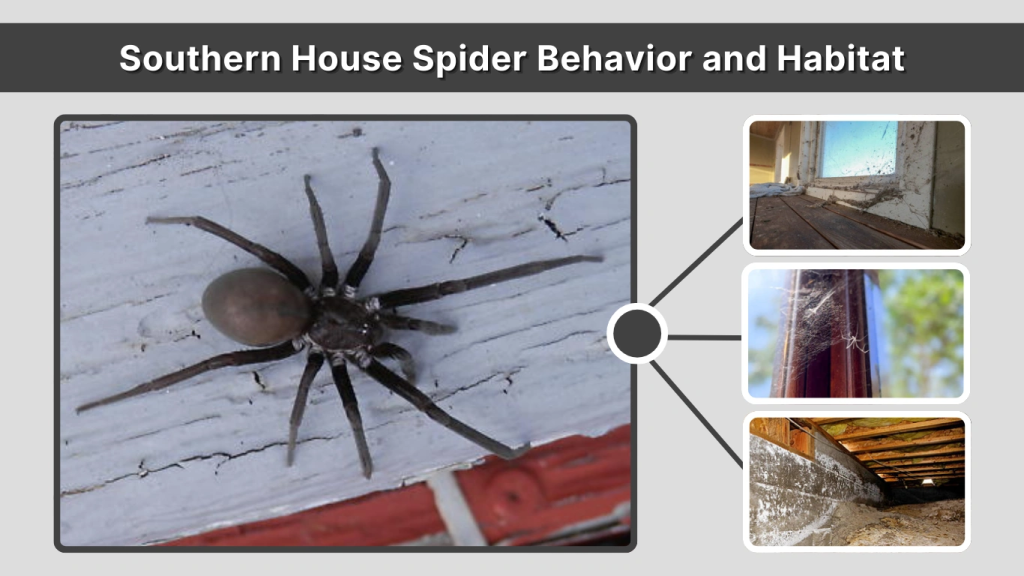 Southern House Spider Behavior and Habitat