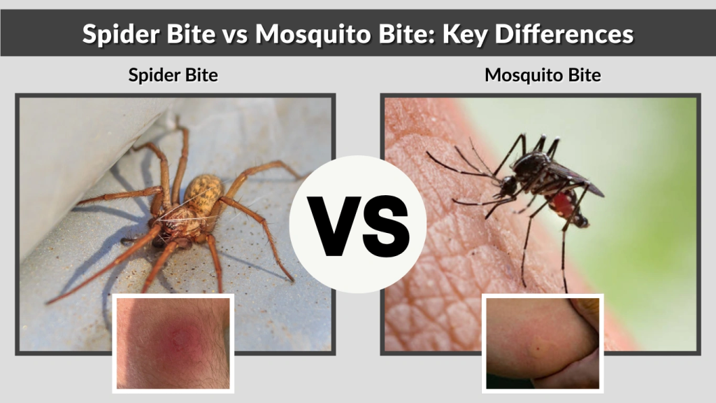 Spider Bite vs Mosquito Bite Key Differences