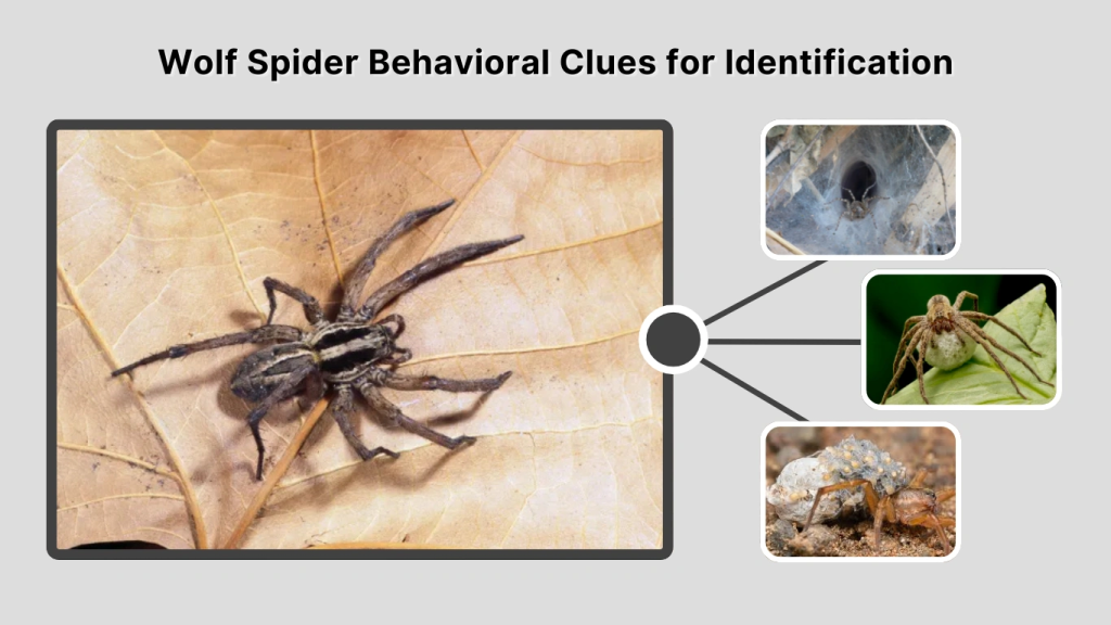 Wolf Spider Behavioral Clues for Identification