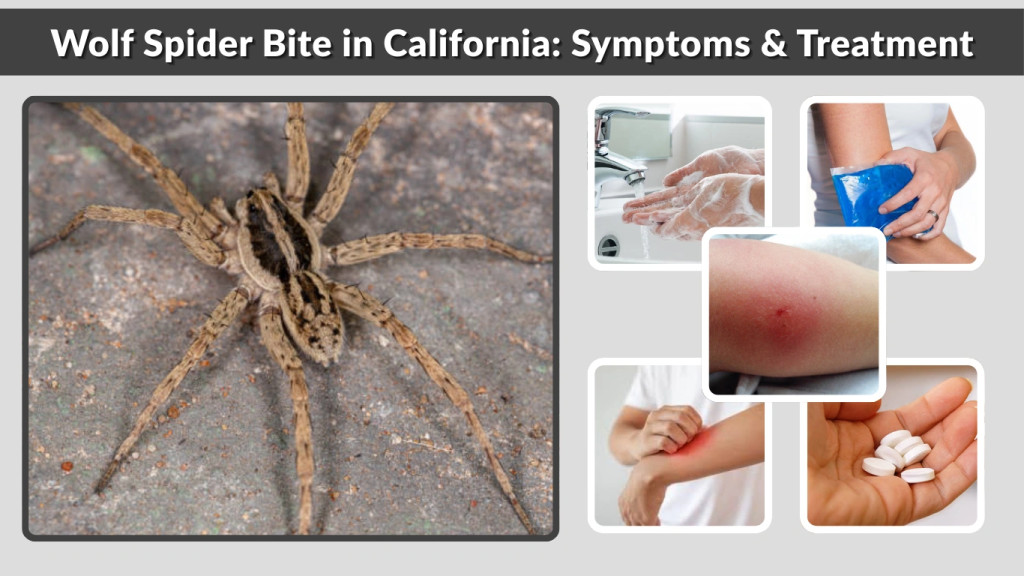 Wolf Spider Bite in California Symptoms & Treatment