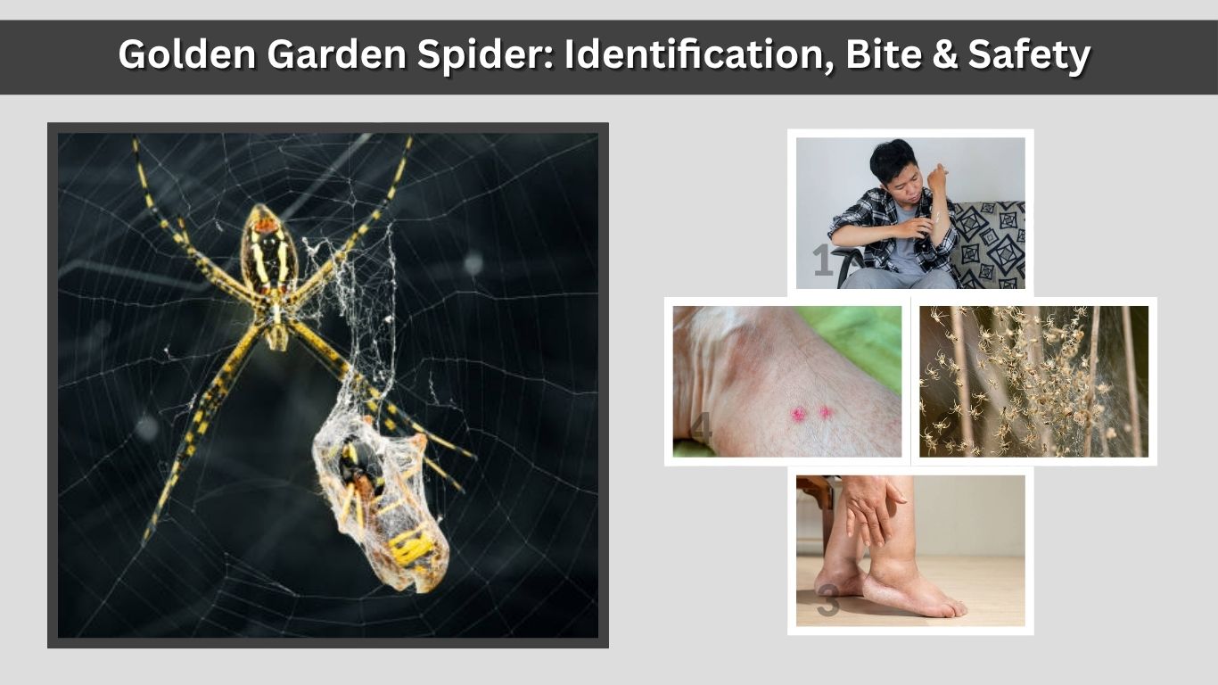 Golden Garden Spider: Identification, Bite & Safety Guide
