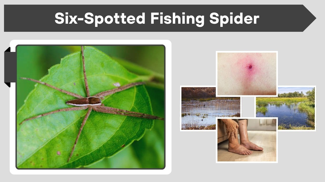 Six-Spotted Fishing Spider: Size, Bite, Habitat & Facts 