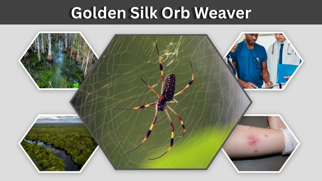 Golden Silk Orb Weaver Size, Bite and Web Facts