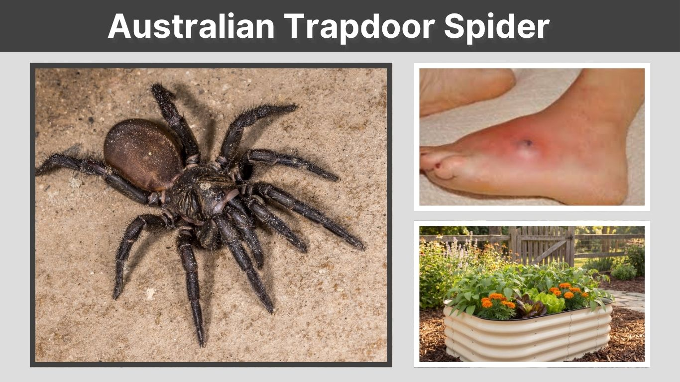Australian Trapdoor Spider Facts, Bite, Venom and Size