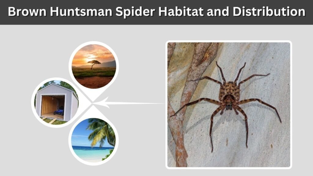 Brown Huntsman Spider Habitat and Distribution