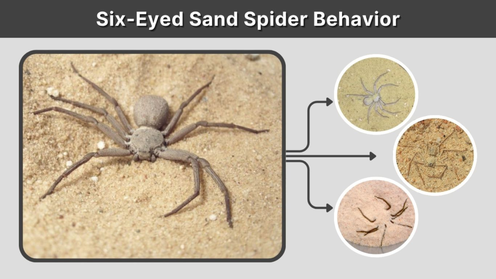 Six-Eyed Sand Spider Behavior