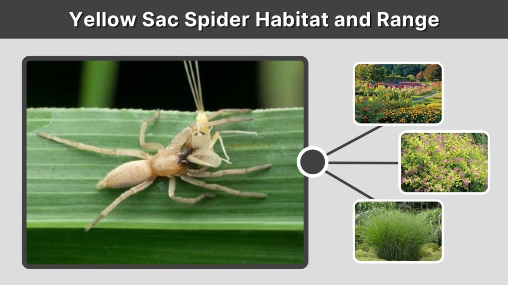 Yellow Sac Spider Habitat and Range