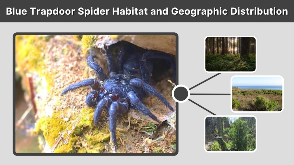 Blue Trapdoor Spider Habitat and Geographic Distribution