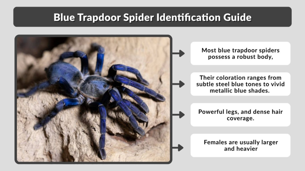 Blue Trapdoor Spider Identification Guide