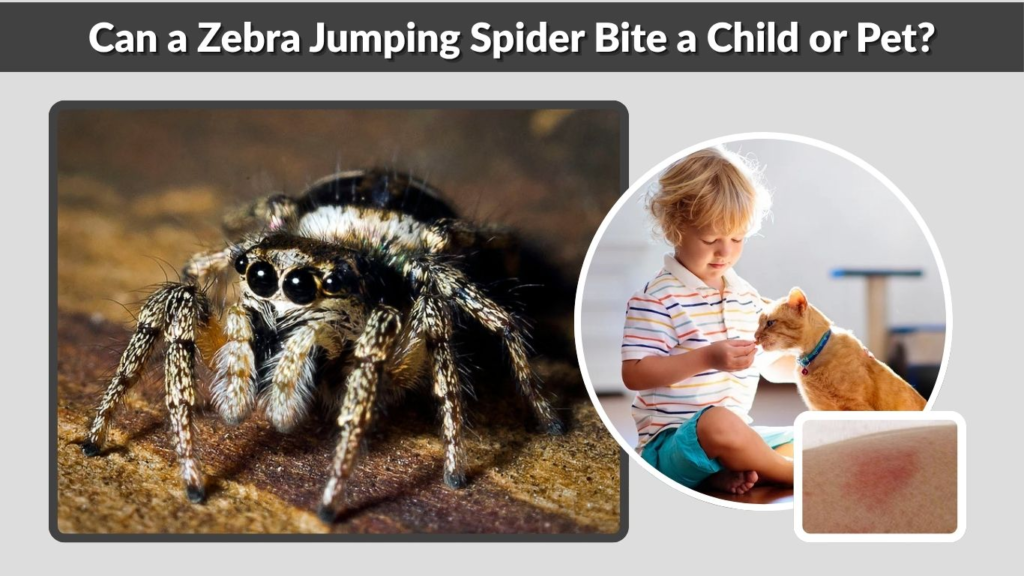 Can a Zebra Jumping Spider Bite a Child or Pet?
